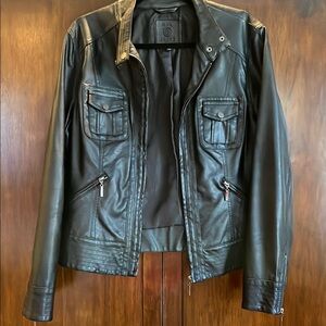 Max Studio Black Moto Jacket